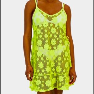 Yellow Miken swim coverup NWT